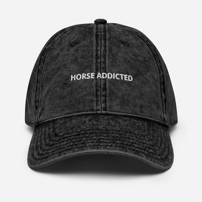 Horse Addicted Vintage Cap